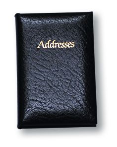 Montana Grain Leather Handbag Address Book, Black