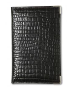 Crocodile Grain Leather Business Card File