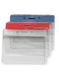 Coloured Security Card Holders 60 x 90mm Red Pack of 25 