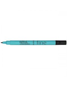 Berol Colour Fine Fibre Tipped Pens, Black