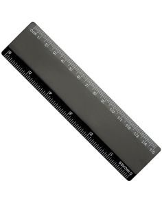 Ruler 15cm Black