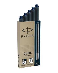 Quink Cartridges Permanent Black/Blue Pack of 5