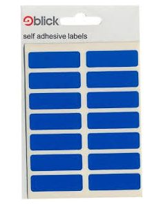 Blick Labels, 12 x 38mm. Blue. Pack of 98