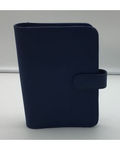 Filofax Style Denim Look Personal Organiser,140 x 196mm, Blue