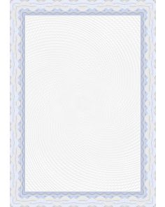 Decadry Certificate Paper, Spiral Blue 