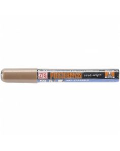 Zig Posterman Metallic Brown Wet Wipe Markers. 6mm Chisel Tip