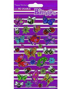Paper Projects Stickers. Sparkle Butterflies