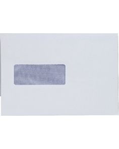 C5 White Window Pocket Envelopes 110gsm Self Seal, Pack of 500