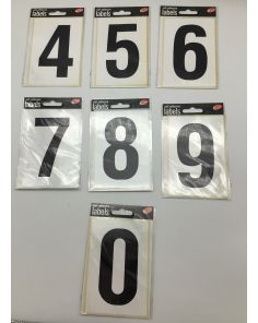Wheelie Bin Adhesive Numbers