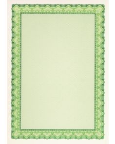 Decadry Certificate Paper Shell Emerald Green 70 Sheets
