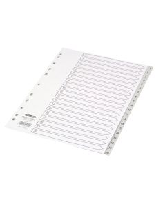 Concorde Grey A4 Polypropylene Index, 1-20