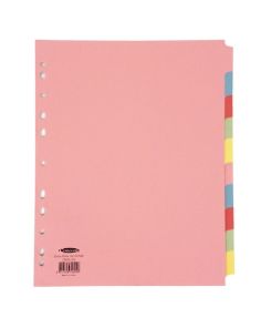 Concord 10 Part Subject Divider A4 Extra Wide 25 Set Multipack
