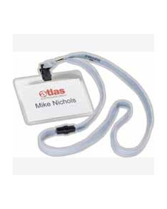 Durable Visitor Badge with Necklace, Pack of 10