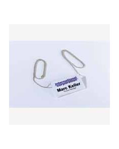 Durable Badge Chain Silver Pack of 10 8104