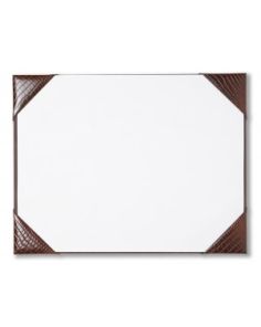 Crocodile Grain Leather 4 Corner Desk Blotter
