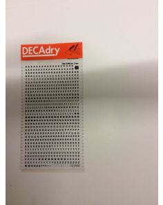 Decadry Transfers No11, 10pt, 2.5mm, 0.098inch, Black