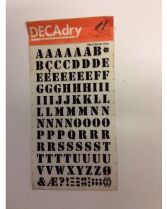 Decadry Transfers No31, 38pt, 10mm, 0.394inch, Black