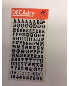 Decadry Transfers No35, 36pt, 9mm, 0.354inch, Black