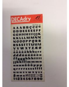 Decadry Transfers No39, 24pt, 7mm, 0.276inch, Black