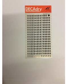 Decadry Transfers No55, 24pt, 6mm, 0.236inch, Black