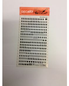 Decadry Transfers No74, 24pt, 6mm, 0.236inch, Black
