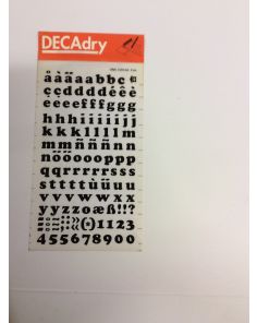 Decadry Transfers No78, 36pt, 9mm, 0.354inch, Black