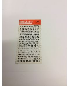 Decadry Transfers No82, 20pt, 5mm, 0.197inch, Black