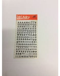 Decadry Transfers No86, 24pt, 7mm, 0.276inch, Black