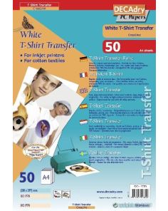 Decadry Light T-Shirt Transfers, Pack of 50
