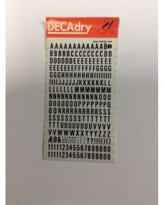 Decadry Transfers No9, 34pt, 8mm, 0.315inch, Black
