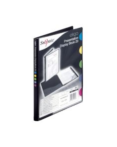 Snopake Eligo Display Book, A4, 20 Pocket (40 sides to view), Black