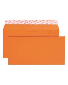 Elco Orange Envelopes, DL (229 x 114mm),  Peel & Seal, Pack of 25