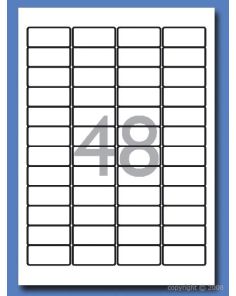 Decadry Labels, Sheet of 48 with Round Corners