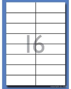 Decadry Labels, Sheet of 16 with Square Corners