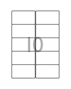 Decadry White Labels 99.1x57mm With Round Corners, Pack of 1000 labels
