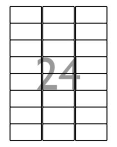 Decadry Labels, Sheet of 24 with Round Corners