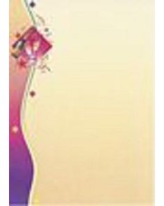 Decadry Preprinted A4 Paper, Confetti, 80gsm, Pack of 10
