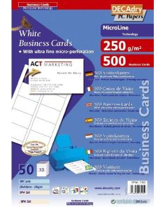 Decadry 250gsm Business Cards, Pack of 500