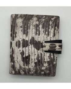 Filofax Enigma Pocket Deluxe Leather Organiser with Stud Fastener, Brindle