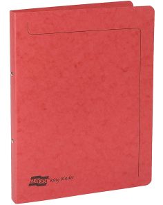 Europa Pressboard Ringbinder. 16mm. Heavyweight. Red. Pack of 10