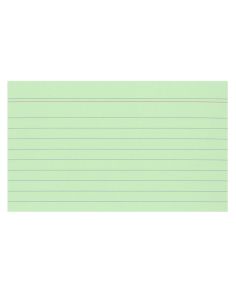 Exacompta Record Cards 125x200mm Green, Pack of 100 