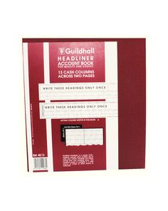 48/13, Guildhall Headliner Book 80 Pages 298x273mm, 13 cash columns