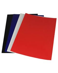 A4 Report Covers, Gloss, Orange, Plain, Pack of 10 Sets 
