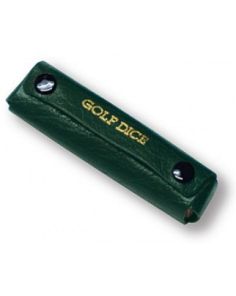 Montana Grain Leather Golf Dice Case, Green