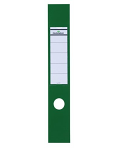 Ordofix Lever Arch Adhesive Spine Label, Green, Pack of 10