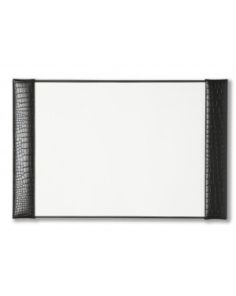 Crocodile Grain Leather Military Desk Blotter