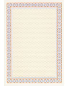 Decadry Certificate Paper Helicoid Orange Blue