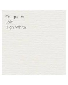 Conqueror Laid High White A4 Texture Paper 80gsm, Pack of 50 