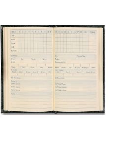 Montana Grain Leather Golf Notebook, Burgundy