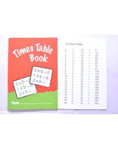 Times Table Practice Book A6 Includes tables 1 - 20, Pack of 2 Books